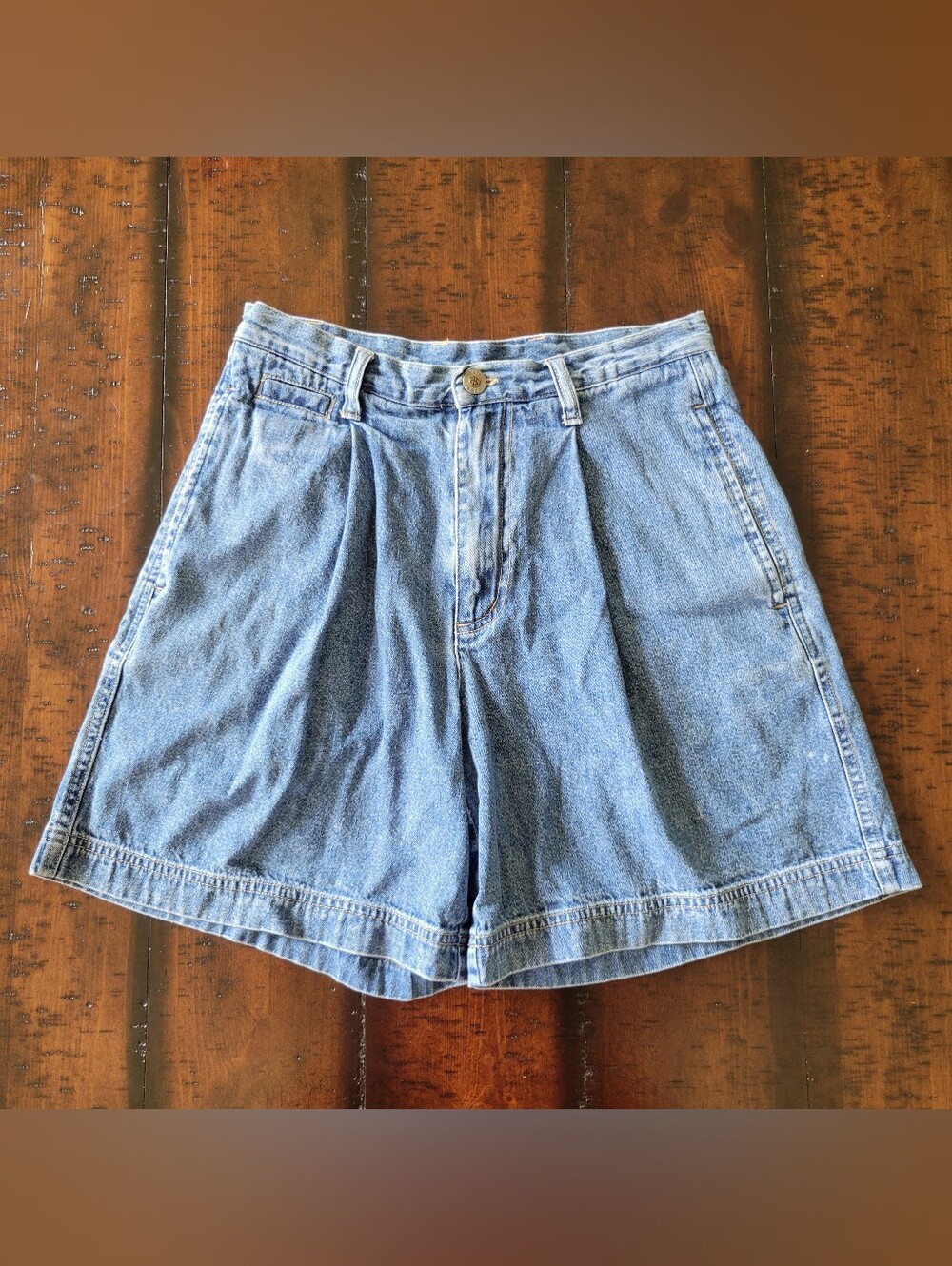 Paul Harris Denim | 90s Vintage Wide Leg Denim Shorts